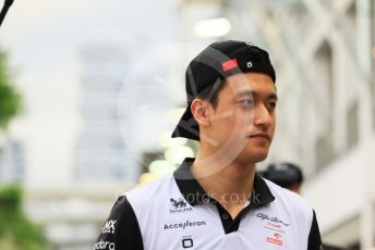 World © Octane Photographic Ltd. Formula 1 – Singapore Grand Prix - Marina Bay, Singapore. Sunday 2nd October 2022. Drivers’ parade. Alfa Romeo F1 Team Orlen C42 - Guanyu Zhou.