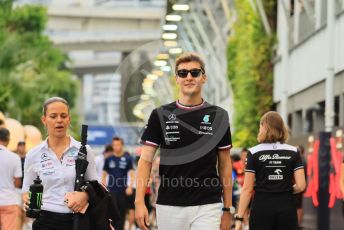 World © Octane Photographic Ltd. Formula 1 – Singapore Grand Prix - Marina Bay, Singapore. Sunday 2nd October 2022. Drivers’ parade. Mercedes-AMG Petronas F1 Team F1 W13 - George Russell.