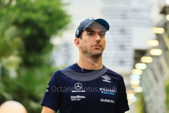 World © Octane Photographic Ltd. Formula 1 – Singapore Grand Prix - Marina Bay, Singapore. Sunday 2nd October 2022. Drivers’ parade. Williams Racing FW44 - Nicholas Latifi.