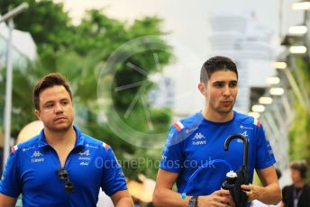 World © Octane Photographic Ltd. Formula 1 – Singapore Grand Prix - Marina Bay, Singapore. Sunday 2nd October 2022. Drivers’ parade. BWT Alpine F1 Team A522 - Esteban Ocon.