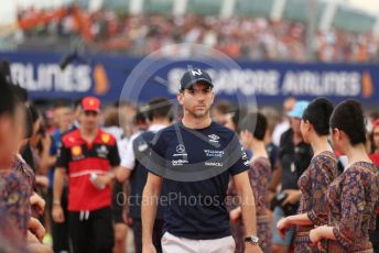 World © Octane Photographic Ltd. Formula 1 – Singapore Grand Prix - Marina Bay, Singapore. Sunday 2nd October 2022. Drivers’ parade. Williams Racing FW44 - Nicholas Latifi.