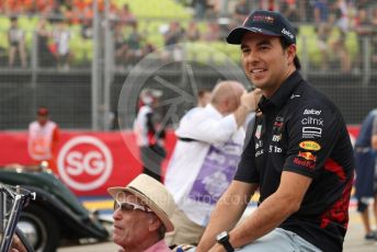 World © Octane Photographic Ltd. Formula 1 – Singapore Grand Prix - Marina Bay, Singapore. Sunday 2nd October 2022. Drivers’ parade. Oracle Red Bull Racing RB18 – Sergio Perez.