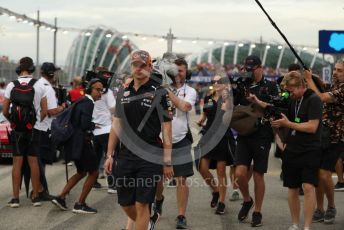 World © Octane Photographic Ltd. Formula 1 – Singapore Grand Prix - Marina Bay, Singapore. Sunday 2nd October 2022. Drivers’ parade. Oracle Red Bull Racing RB18 – Max Verstappen.