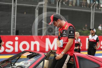 World © Octane Photographic Ltd. Formula 1 – Singapore Grand Prix - Marina Bay, Singapore. Sunday 2nd October 2022. Drivers’ parade. Scuderia Ferrari F1-75 - Charles Leclerc.