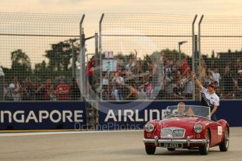 World © Octane Photographic Ltd. Formula 1 – Singapore Grand Prix - Marina Bay, Singapore. Sunday 2nd October 2022. Drivers’ parade. Scuderia AlphaTauri AT03 - Yuki Tsunoda.