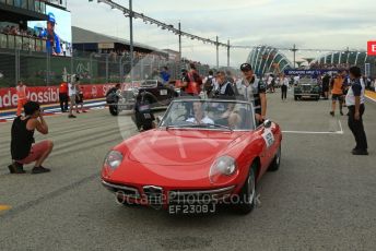 World © Octane Photographic Ltd. Formula 1 – Singapore Grand Prix - Marina Bay, Singapore. Sunday 2nd October 2022. Drivers’ parade. Alfa Romeo F1 Team Orlen C42 - Valtteri Bottas.