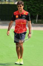 World © Octane Photographic Ltd. Formula 1 – Singapore Grand Prix - Marina Bay, Singapore. Friday 30th September 2022. Paddock. Scuderia Ferrari F1-75 - Carlos Sainz.
