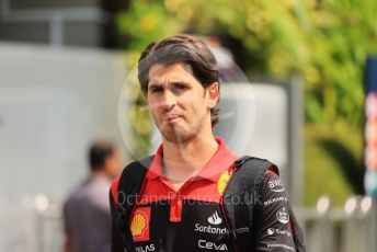 World © Octane Photographic Ltd. Formula 1 – Singapore Grand Prix - Marina Bay, Singapore. Friday 30th September 2022. Paddock. Scuderia Ferrari F1-75 Reserve Driver – Antonio Giovinazzi.