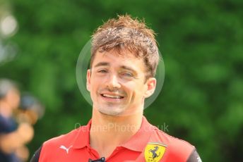 World © Octane Photographic Ltd. Formula 1 – Singapore Grand Prix - Marina Bay, Singapore. Friday 30th September 2022. Paddock. Scuderia Ferrari F1-75 - Charles Leclerc.