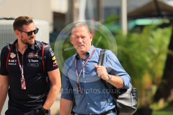 World © Octane Photographic Ltd. Formula 1 – Singapore Grand Prix - Marina Bay, Singapore. Friday 30th September 2022. Paddock. Oracle Red Bull Racing RB18 – Max Verstappen's father Jos Verstappen.