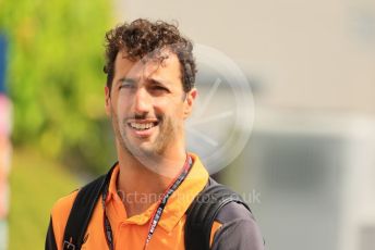 World © Octane Photographic Ltd. Formula 1 – Singapore Grand Prix - Marina Bay, Singapore. Friday 30th September 2022. Paddock. McLaren F1 Team MCL36 - Daniel Ricciardo.