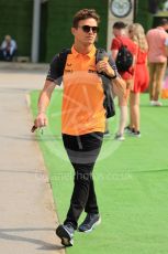 World © Octane Photographic Ltd. Formula 1 – Singapore Grand Prix - Marina Bay, Singapore. Friday 30th September 2022. Paddock. McLaren F1 Team MCL36 - Lando Norris.