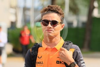 World © Octane Photographic Ltd. Formula 1 – Singapore Grand Prix - Marina Bay, Singapore. Friday 30th September 2022. Paddock. McLaren F1 Team MCL36 - Lando Norris.
