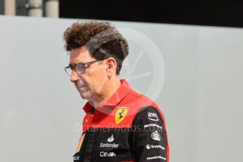 World © Octane Photographic Ltd. Formula 1 – Singapore Grand Prix - Marina Bay, Singapore. Friday 30th September 2022. Paddock. Scuderia Ferrari Team Principal, Mattia Binotto