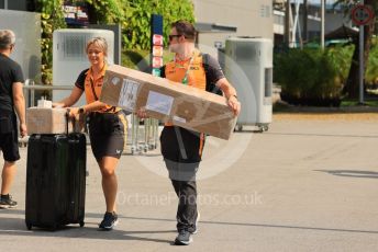 World © Octane Photographic Ltd. Formula 1 – Singapore Grand Prix - Marina Bay, Singapore. Friday 30th September 2022. Paddock. McLaren Personnel.