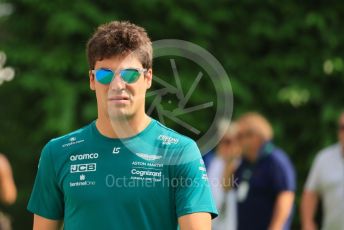 World © Octane Photographic Ltd. Formula 1 – Singapore Grand Prix - Marina Bay, Singapore. Friday 30th September 2022. Paddock. Aston Martin Aramco Cognizant F1 Team AMR22 - Lance Stroll.