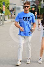 World © Octane Photographic Ltd. Formula 1 – Singapore Grand Prix - Marina Bay, Singapore. Friday 30th September 2022. Paddock. Scuderia AlphaTauri AT03 - Pierre Gasly.