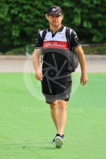 World © Octane Photographic Ltd. Formula 1 – Singapore Grand Prix - Marina Bay, Singapore. Friday 30th September 2022. Paddock. Alfa Romeo F1 Team Orlen C42 - Valtteri Bottas.