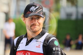 World © Octane Photographic Ltd. Formula 1 – Singapore Grand Prix - Marina Bay, Singapore. Friday 30th September 2022. Paddock. Alfa Romeo F1 Team Orlen C42 - Valtteri Bottas.