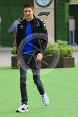 World © Octane Photographic Ltd. Formula 1 – Singapore Grand Prix - Marina Bay, Singapore. Friday 30th September 2022. Paddock. BWT Alpine F1 Team A522 - Esteban Ocon.