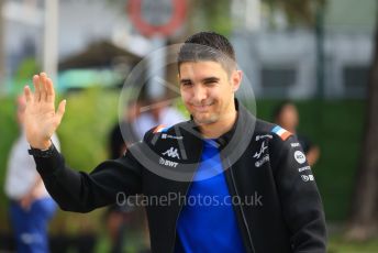 World © Octane Photographic Ltd. Formula 1 – Singapore Grand Prix - Marina Bay, Singapore. Friday 30th September 2022. Paddock. BWT Alpine F1 Team A522 - Esteban Ocon.