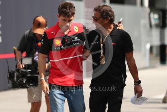 World © Octane Photographic Ltd. Formula 1 – Singapore Grand Prix - Marina Bay, Singapore. Friday 30th September 2022. Paddock. Scuderia Ferrari F1-75 - Charles Leclerc.