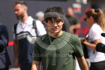 World © Octane Photographic Ltd. Formula 1 – Singapore Grand Prix - Marina Bay, Singapore. Friday 30th September 2022. Paddock. Scuderia AlphaTauri AT03 - Yuki Tsunoda.