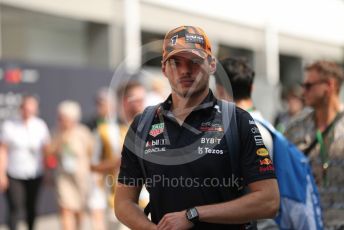 World © Octane Photographic Ltd. Formula 1 – Singapore Grand Prix - Marina Bay, Singapore. Friday 30th September 2022. Paddock. Oracle Red Bull Racing RB18 – Max Verstappen.