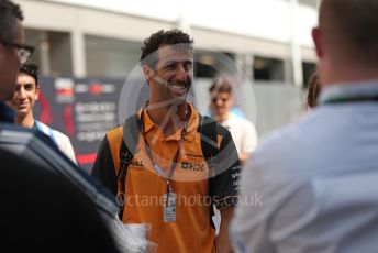 World © Octane Photographic Ltd. Formula 1 – Singapore Grand Prix - Marina Bay, Singapore. Friday 30th September 2022. Paddock. McLaren F1 Team MCL36 - Daniel Ricciardo.