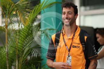 World © Octane Photographic Ltd. Formula 1 – Singapore Grand Prix - Marina Bay, Singapore. Friday 30th September 2022. Paddock. McLaren F1 Team MCL36 - Daniel Ricciardo.