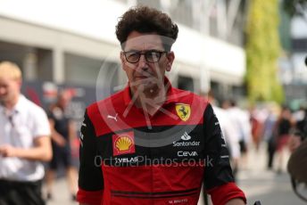 World © Octane Photographic Ltd. Formula 1 – Singapore Grand Prix - Marina Bay, Singapore. Friday 30th September 2022. Paddock. Scuderia Ferrari Team Principal, Mattia Binotto