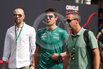 World © Octane Photographic Ltd. Formula 1 – Singapore Grand Prix - Marina Bay, Singapore. Friday 30th September 2022. Paddock. Aston Martin Aramco Cognizant F1 Team AMR22 - Lance Stroll.