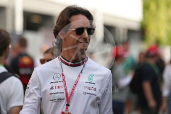 World © Octane Photographic Ltd. Formula 1 – Singapore Grand Prix - Marina Bay, Singapore. Friday 30th September 2022. Paddock. Mercedes-AMG Petronas F1 Team F1 W13 Reserve and development driver – Esteban Gutierrez.
