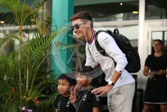 World © Octane Photographic Ltd. Formula 1 – Singapore Grand Prix - Marina Bay, Singapore. Friday 30th September 2022. Paddock. Mercedes-AMG Petronas F1 Team F1 W13 - George Russell.