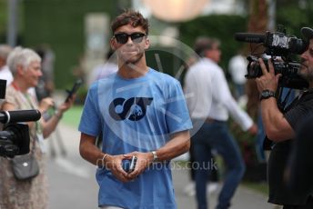 World © Octane Photographic Ltd. Formula 1 – Singapore Grand Prix - Marina Bay, Singapore. Friday 30th September 2022. Paddock. Scuderia AlphaTauri AT03 - Pierre Gasly.