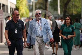 World © Octane Photographic Ltd. Formula 1 – Singapore Grand Prix - Marina Bay, Singapore. Friday 30th September 2022. Paddock. Executive Chairman of Aston Martin Lagonda Global Holdings plc - Lawrence Stroll