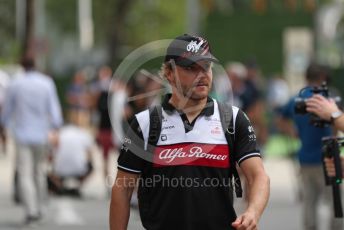 World © Octane Photographic Ltd. Formula 1 – Singapore Grand Prix - Marina Bay, Singapore. Friday 30th September 2022. Paddock. Alfa Romeo F1 Team Orlen C42 - Valtteri Bottas.