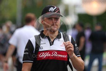 World © Octane Photographic Ltd. Formula 1 – Singapore Grand Prix - Marina Bay, Singapore. Friday 30th September 2022. Paddock. Alfa Romeo F1 Team Orlen C42 - Valtteri Bottas.