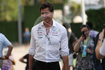 World © Octane Photographic Ltd. Formula 1 – Singapore Grand Prix - Marina Bay, Singapore. Friday 30th September 2022. Paddock. Mercedes-AMG Petronas F1 Team Principal and CEO - Toto Wolff