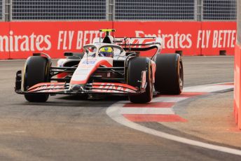 World © Octane Photographic Ltd. Formula 1 – Singapore Grand Prix - Marina Bay, Singapore. Friday 30th September 2022. Practice 1. Haas F1 Team VF-22 - Mick Schumacher.