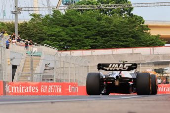 World © Octane Photographic Ltd. Formula 1 – Singapore Grand Prix - Marina Bay, Singapore. Friday 30th September 2022. Practice 1. Haas F1 Team VF-22 - Mick Schumacher.