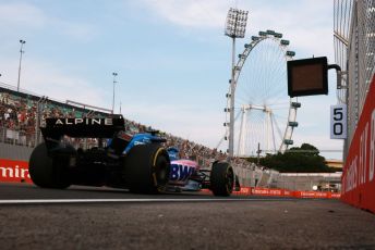 World © Octane Photographic Ltd. Formula 1 – Singapore Grand Prix - Marina Bay, Singapore. Friday 30th September 2022. Practice 1. BWT Alpine F1 Team A522 - Fernando Alonso.