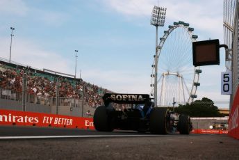 World © Octane Photographic Ltd. Formula 1 – Singapore Grand Prix - Marina Bay, Singapore. Friday 30th September 2022. Practice 1.  Williams Racing FW44 - Alex Albon.