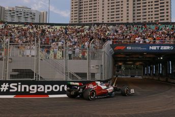 World © Octane Photographic Ltd. Formula 1 – Singapore Grand Prix - Marina Bay, Singapore. Friday 30th September 2022. Practice 1. Alfa Romeo F1 Team Orlen C42 - Valtteri Bottas.