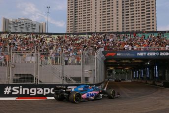 World © Octane Photographic Ltd. Formula 1 – Singapore Grand Prix - Marina Bay, Singapore. Friday 30th September 2022. Practice 1. BWT Alpine F1 Team A522 - Esteban Ocon.