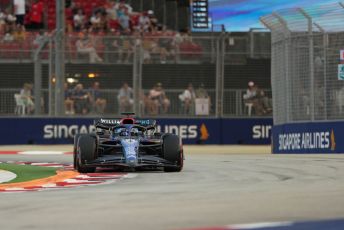 World © Octane Photographic Ltd. Formula 1 – Singapore Grand Prix - Marina Bay, Singapore. Friday 30th September 2022. Practice 1.  Williams Racing FW44 - Alex Albon.