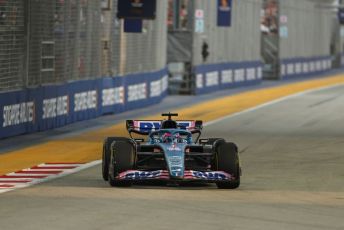 World © Octane Photographic Ltd. Formula 1 – Singapore Grand Prix - Marina Bay, Singapore. Friday 30th September 2022. Practice 1. BWT Alpine F1 Team A522 - Fernando Alonso.