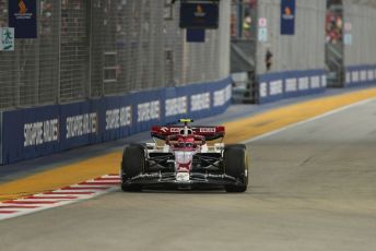 World © Octane Photographic Ltd. Formula 1 – Singapore Grand Prix - Marina Bay, Singapore. Friday 30th September 2022. Practice 1. Alfa Romeo F1 Team Orlen C42 - Guanyu Zhou.