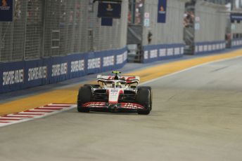 World © Octane Photographic Ltd. Formula 1 – Singapore Grand Prix - Marina Bay, Singapore. Friday 30th September 2022. Practice 1. Haas F1 Team VF-22 - Mick Schumacher.