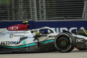 World © Octane Photographic Ltd. Formula 1 – Singapore Grand Prix - Marina Bay, Singapore. Friday 30th September 2022. Practice 1. Mercedes-AMG Petronas F1 Team F1 W13 - Lewis Hamilton.